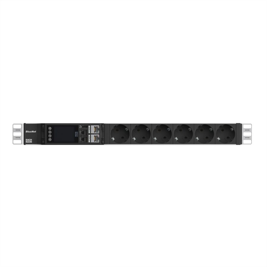 BACHMANN BN ESSENTIAL Metered 19", 6xCEE7/3 2,0m CEE7/7