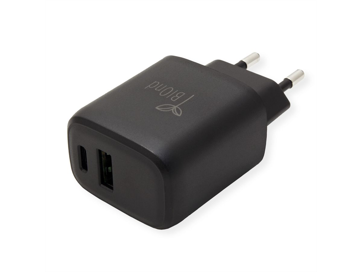 BIOnd BIO-CMC-20W Chargeur USB, 2 ports USB-C