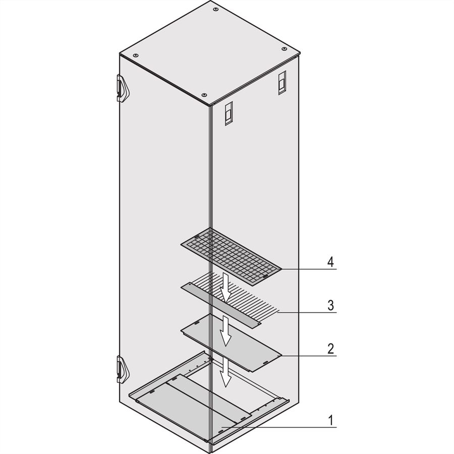Plaque de base Varistar SCHROFF, multi-pièces, 800W 1200D