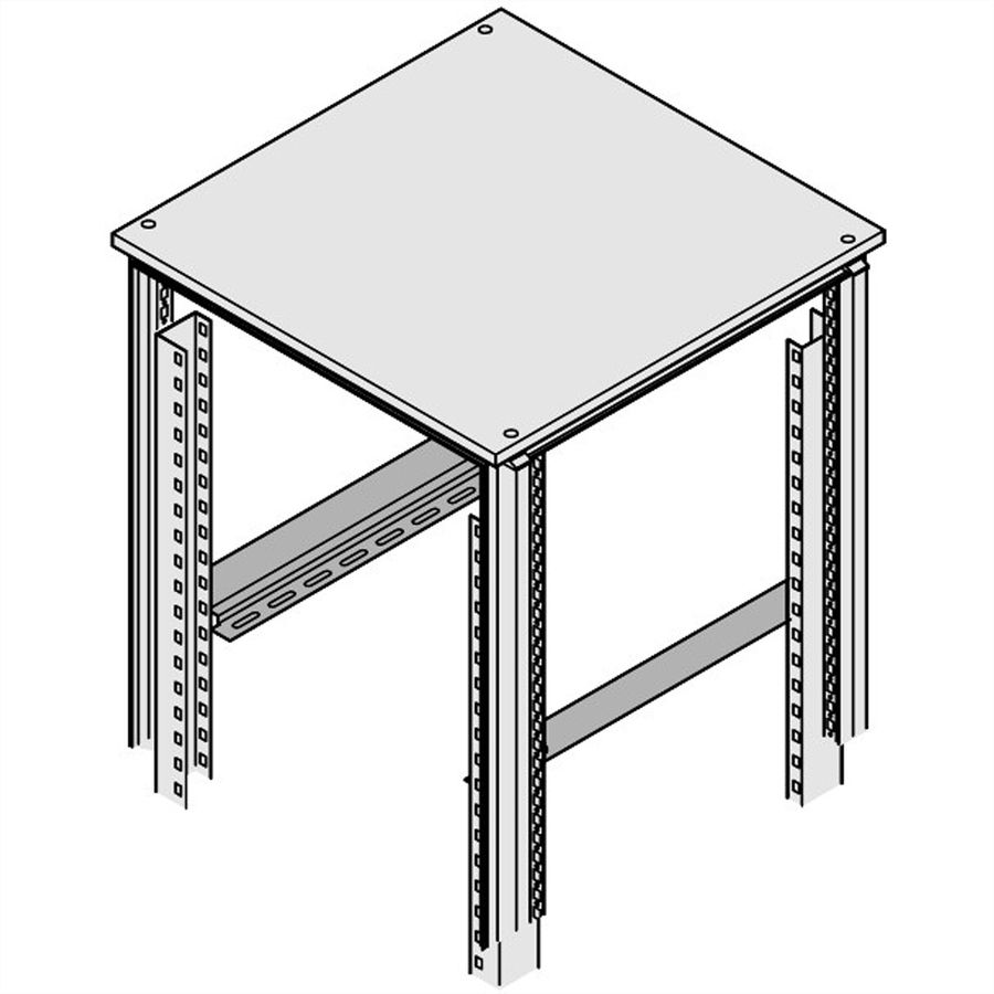 SCHROFF Rail coulissant Eurorack, 25 kg, 700D, 1 paire