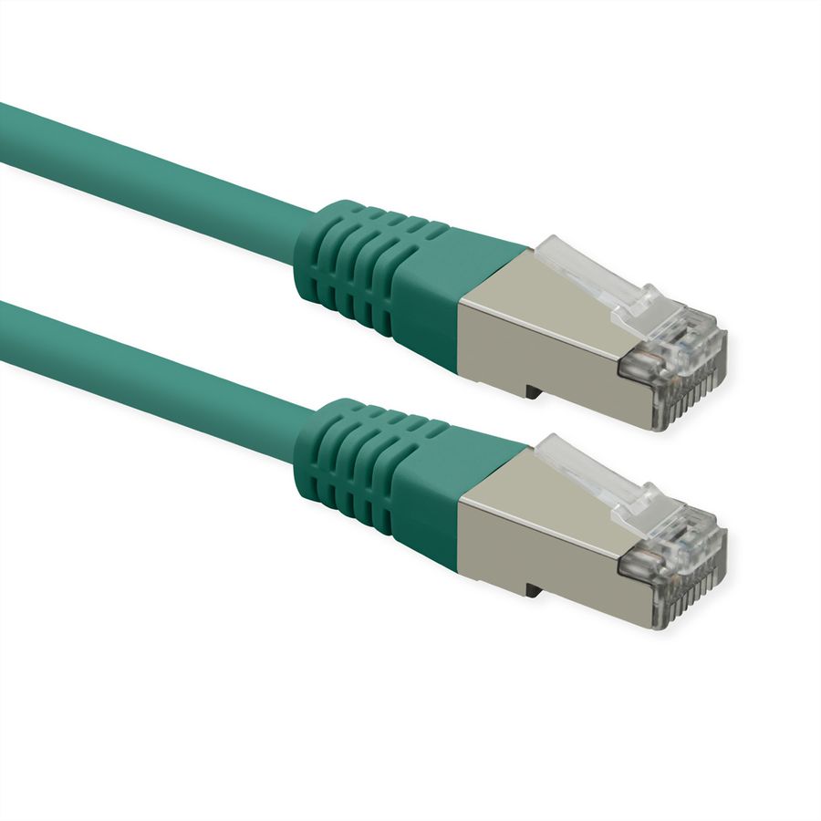 ROLINE Cordon Cat.6 (Classe E), PoE, S/FTP (PiMF) , vert, 5 m