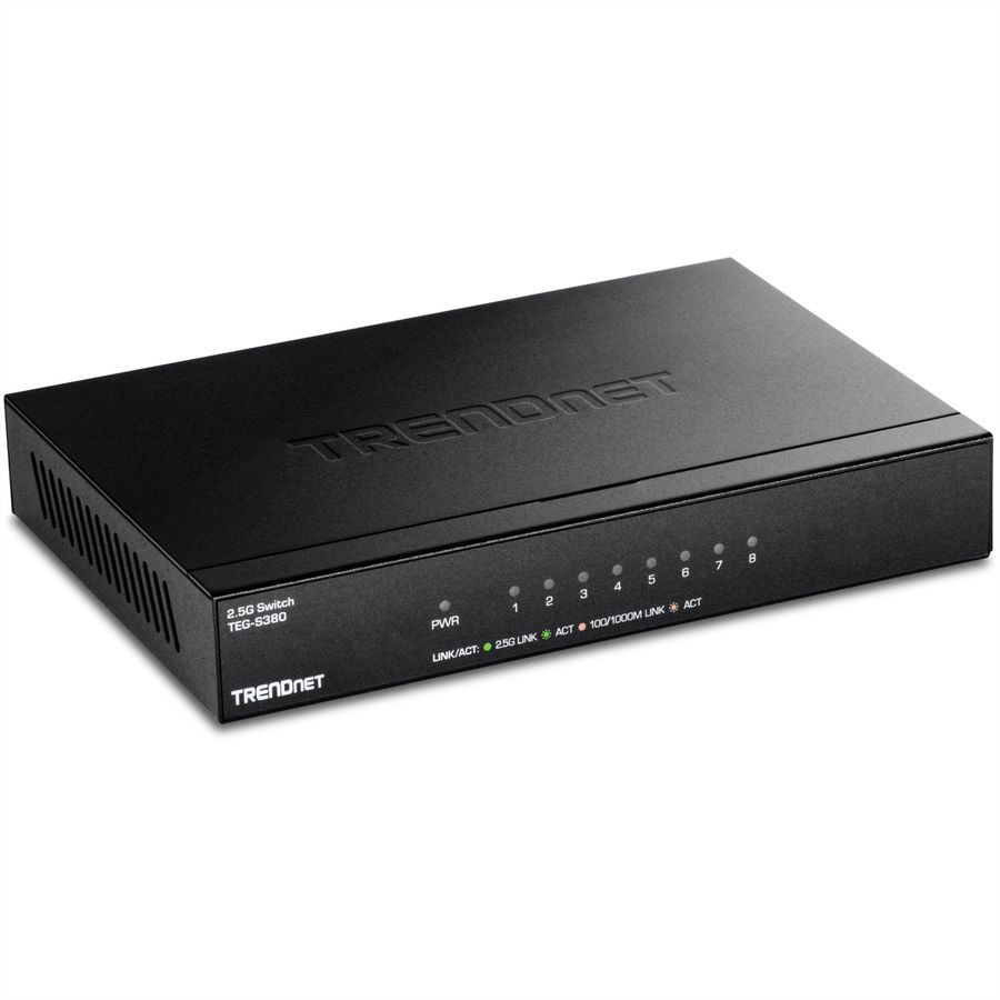 TRENDNET TEG-S380 Switch 2.5G non administrable à 8 ports, noir