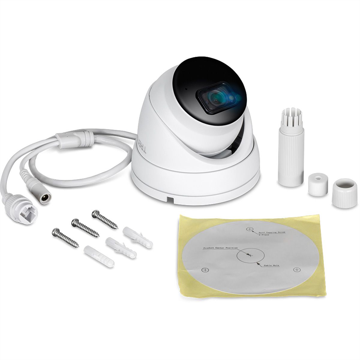 TRENDnet TV-IP1515PI Caméra Turret 5 MP, 79°, IR-LED 30m, WDR H.265 5 MP pour intérieur/extérieur