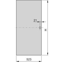 Porte acier Eurorack SCHROFF, Angle d'ouverture 120°, RAL 7021, 25 U 600W