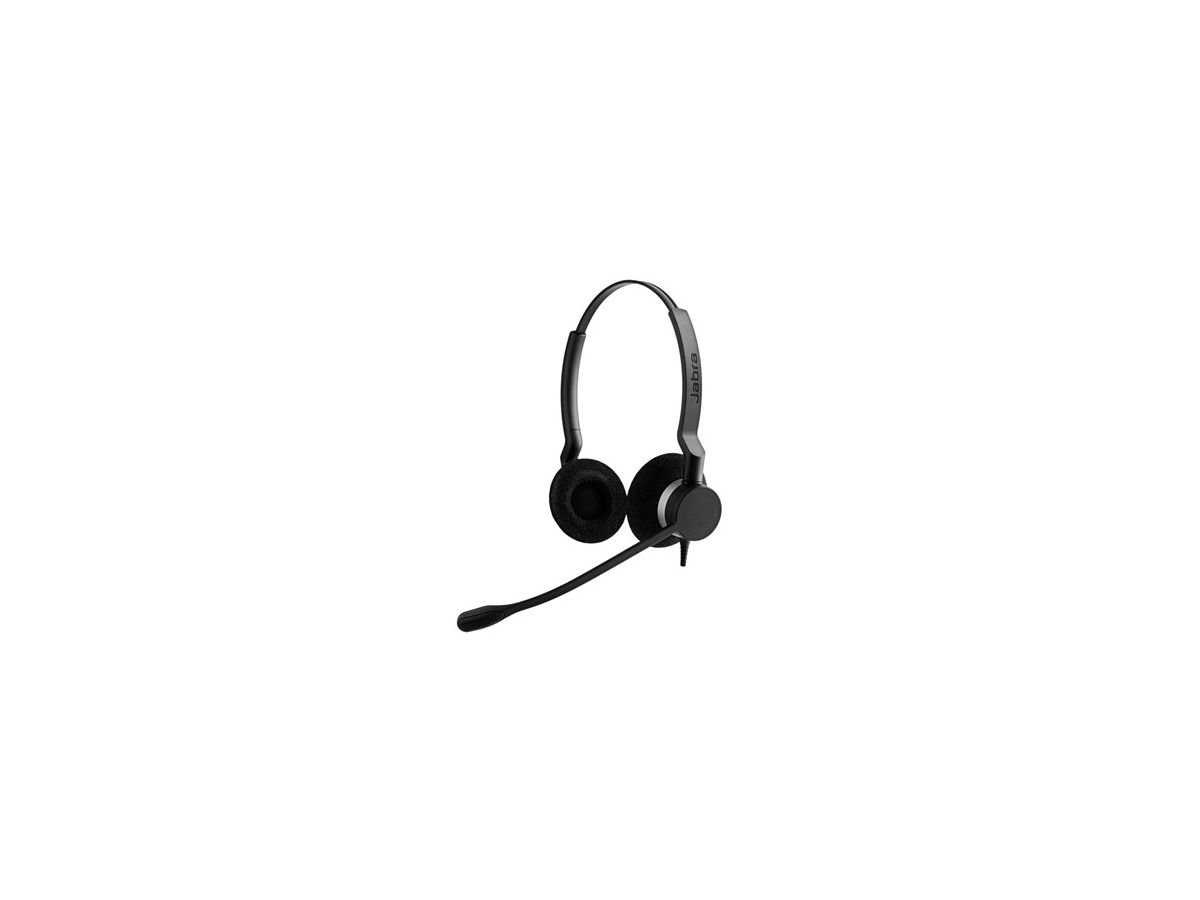 Jabra BIZ 2300 QD Duo Binaural Bandeau Noir Casque audio