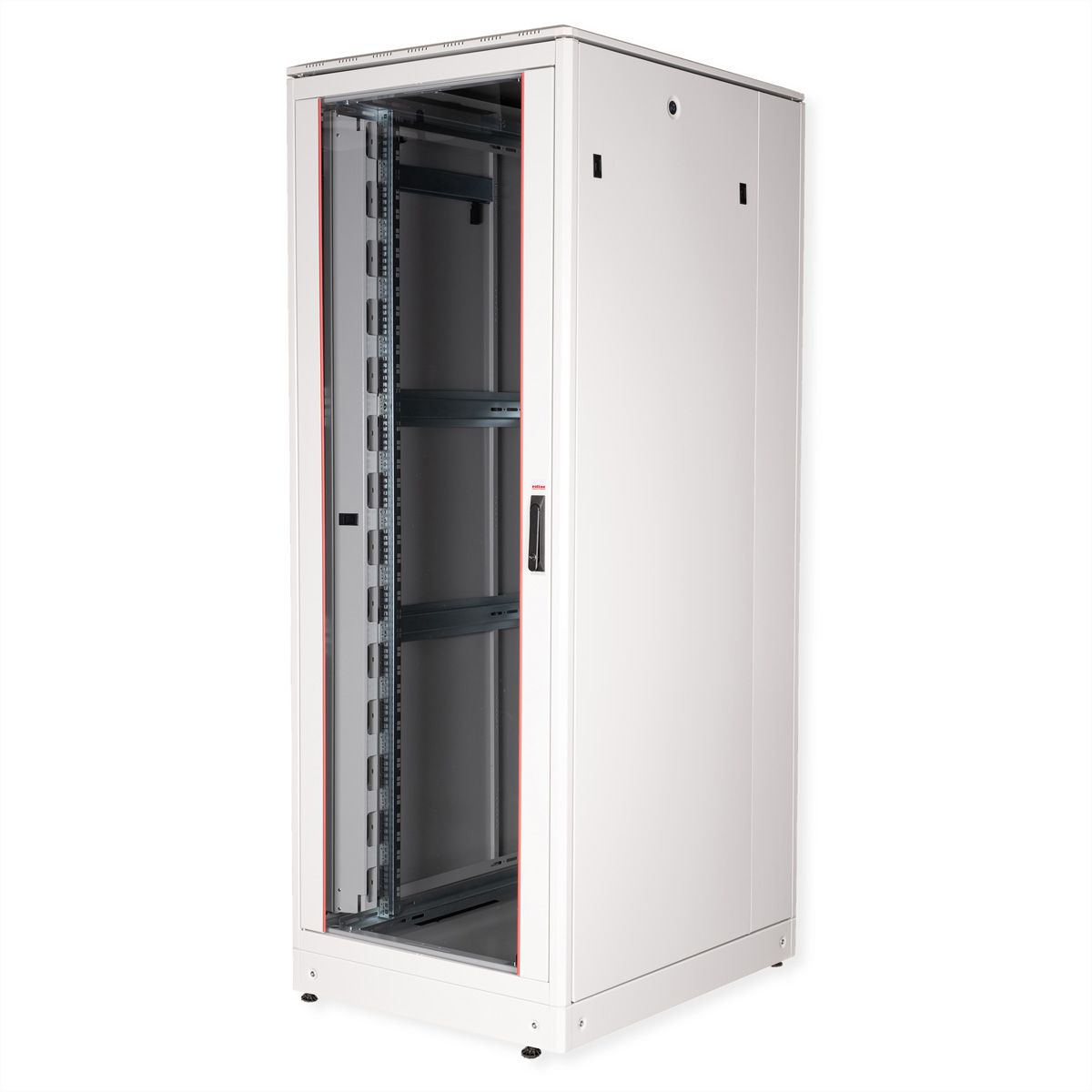 ROLINE 19" Baie réseau Pro 42U, 800x1000 LxP Porte verre gris