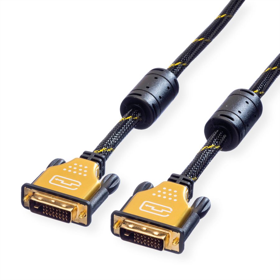 ROLINE GOLD Câble pour écran DVI, M-M, (24+1) dual link, 5 m