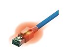 Cordon saCon Cat.6A (Classe EA) S/FTP, LSOH, bleu, 7 m