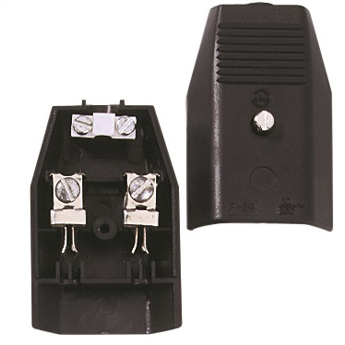 BACHMANN Prise femelle plate Euro 2,5A/250VAC, noir