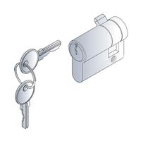 Cylindre de serrure Novastar SCHROFF, insert de serrure DIN