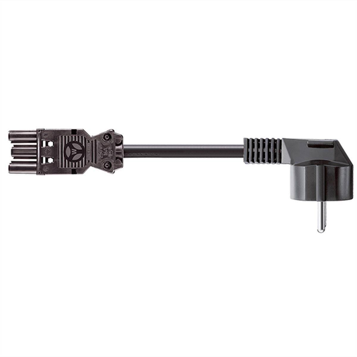 BACHMANN Cordon d'alimentation CEE7/7, ST18i3 2,0m