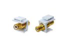 VALUE Coupleur Keystone RCA, plastique, blanc
