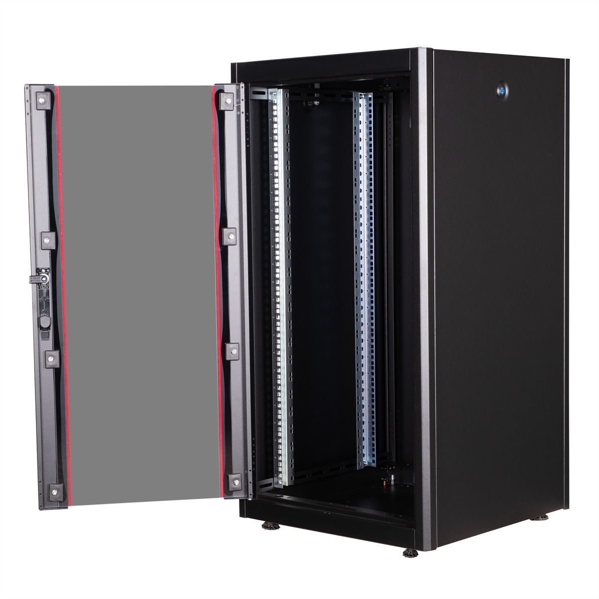 ROLINE 19" Baie réseau Basic 22U, 600x600 LxP Porte verre noir