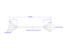 BACHMANN Câble transparent 5x1,5 3,0m, fils ouverts/fils ouverts FEP/ PVC