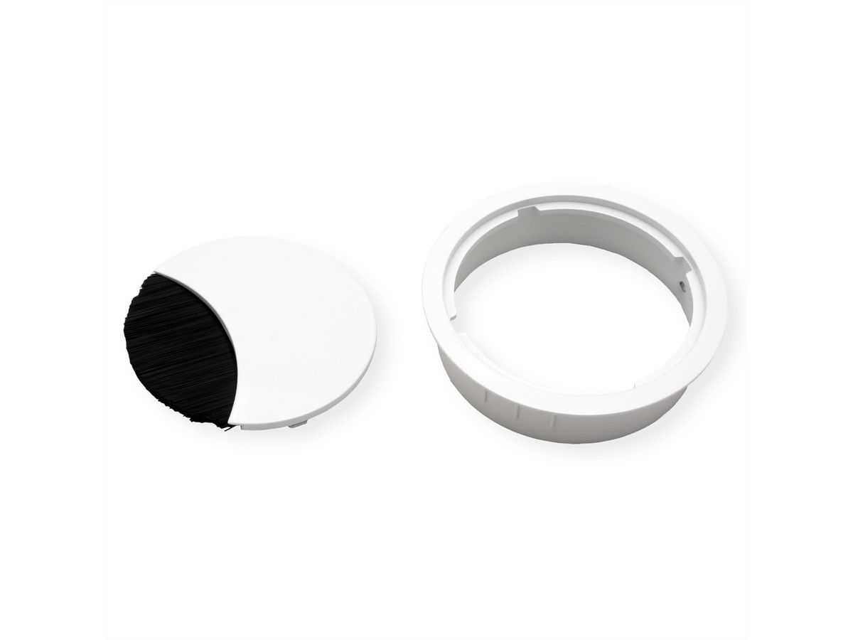 BACHMANN LOOP ROUND Passe-câbles, rond, blanc