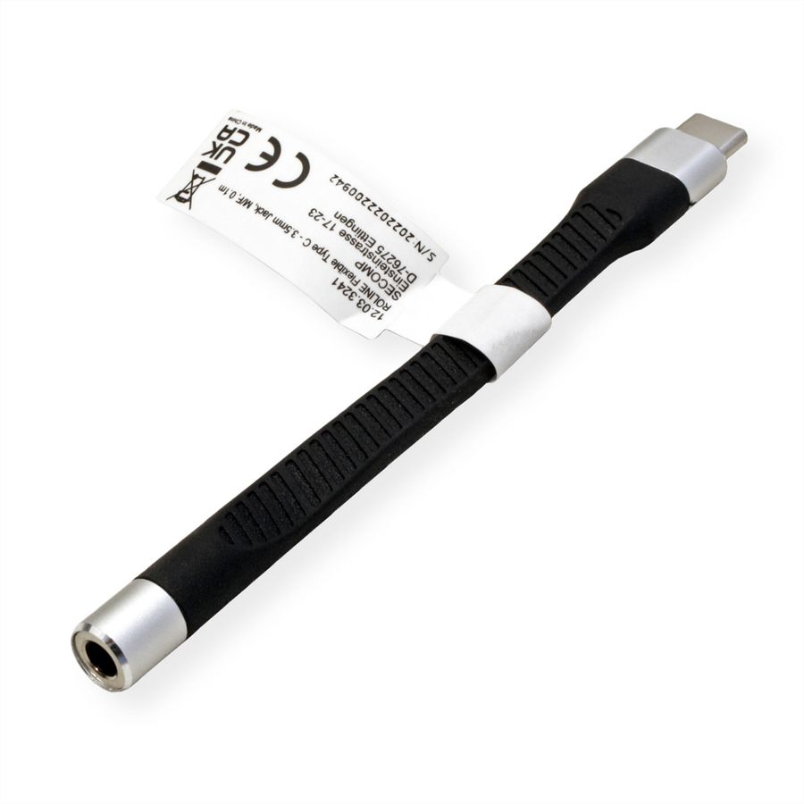 ROLINE Adaptateur Type C - 3,5mm Audio, M/F, 0,1 m