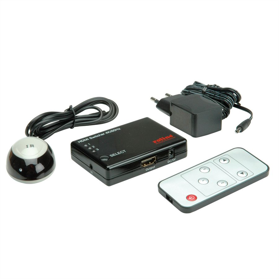 ROLINE Switch HDMI 4K 3 ports