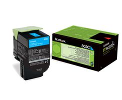 Lexmark 802C Original Cyan 1 pièce(s)