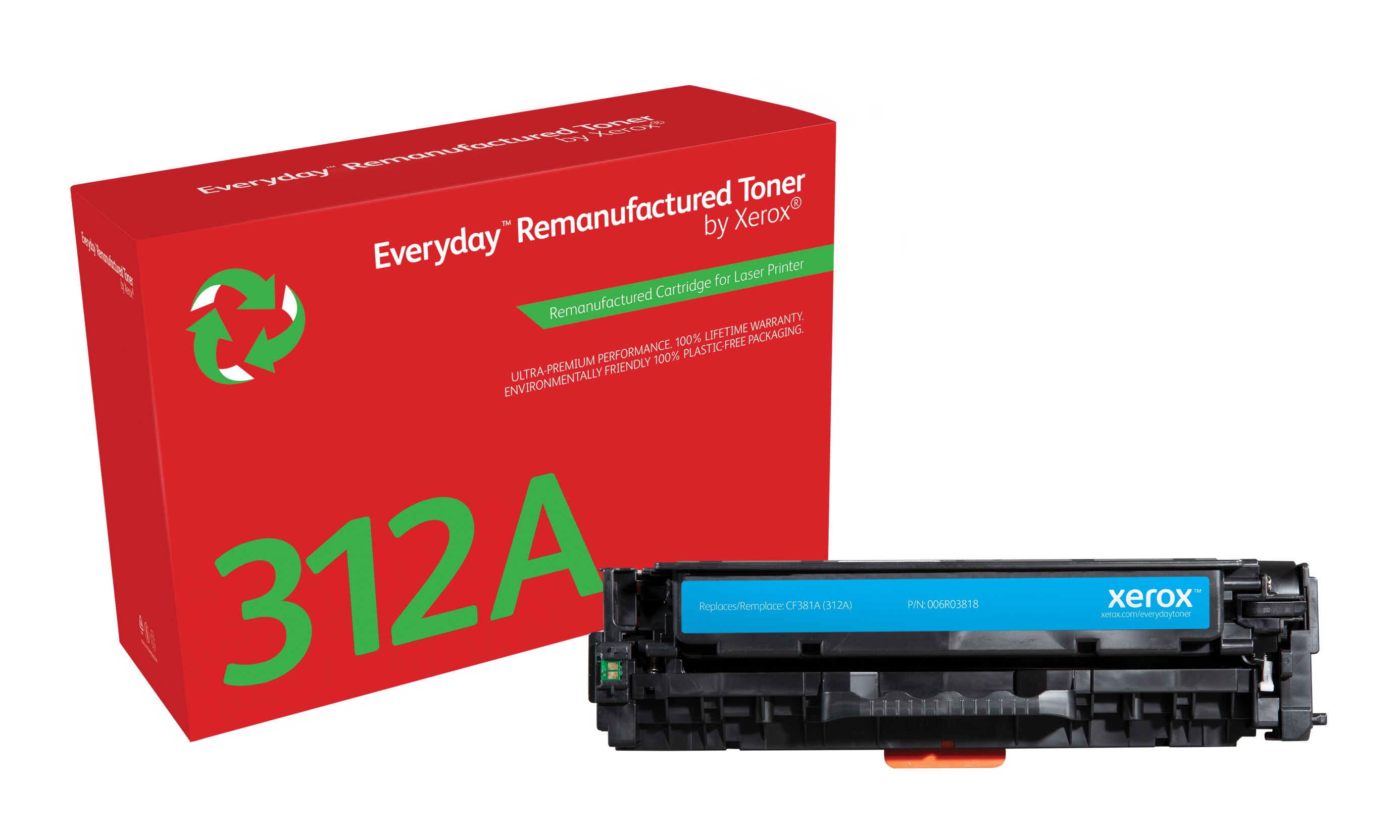 Everyday Toner Cyan ™ de Xerox compatible avec HP 312A (CF381A), Capacité standard