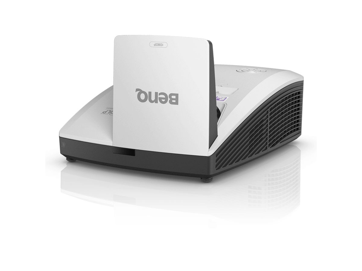 BenQ MH856UST+ vidéo-projecteur Projecteur à focale ultra courte 3500 ANSI lumens DLP 1080p (1920x1080) Compatibilité 3D Noir, Blanc