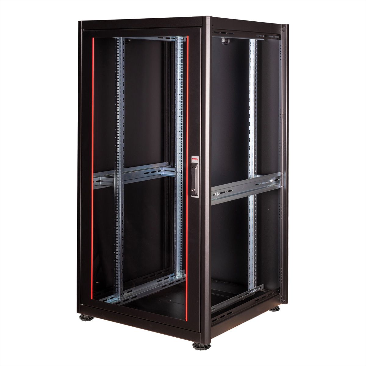 ROLINE 19" Baie réseau Basic 32U, 600x600 LxP Porte verre noir