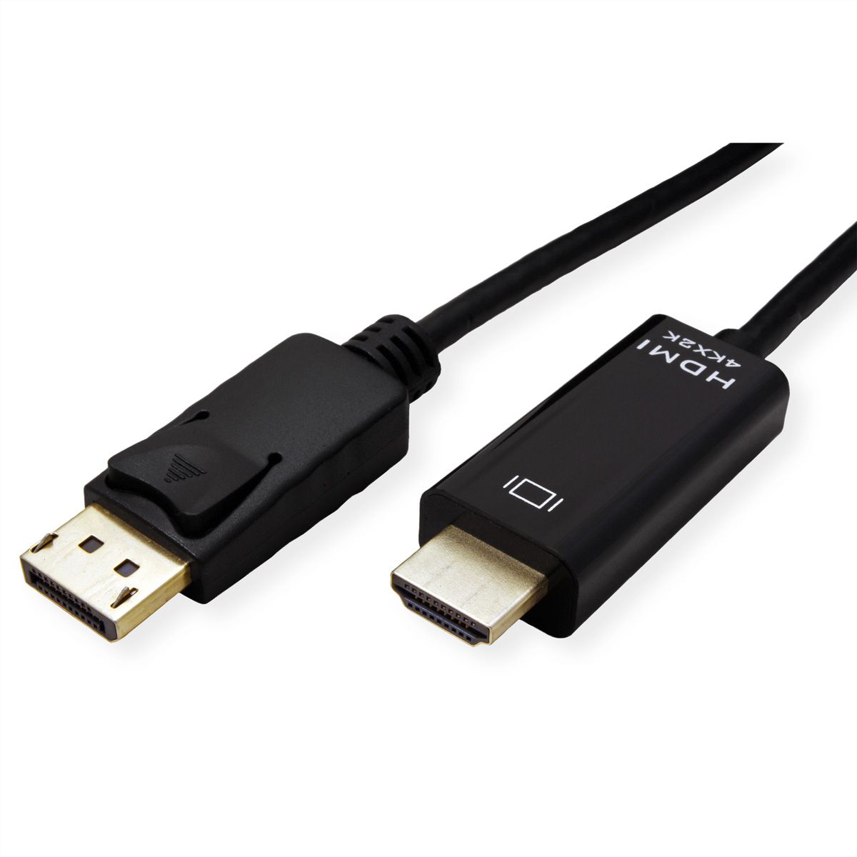 ROLINE Câble DisplayPort DP - UHDTV, Slim, M/M, noir, 1 m