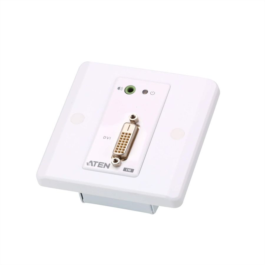 ATEN VE607 Système d'extension Cat 5 DVI/audio avec plaque murale MK