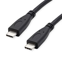ROLINE RM Câble USB 3.2 Gen 2, C-C, M/M, 4K UHD-1, 10Gbit/s, Emark, 100W, noir, 0,5 m