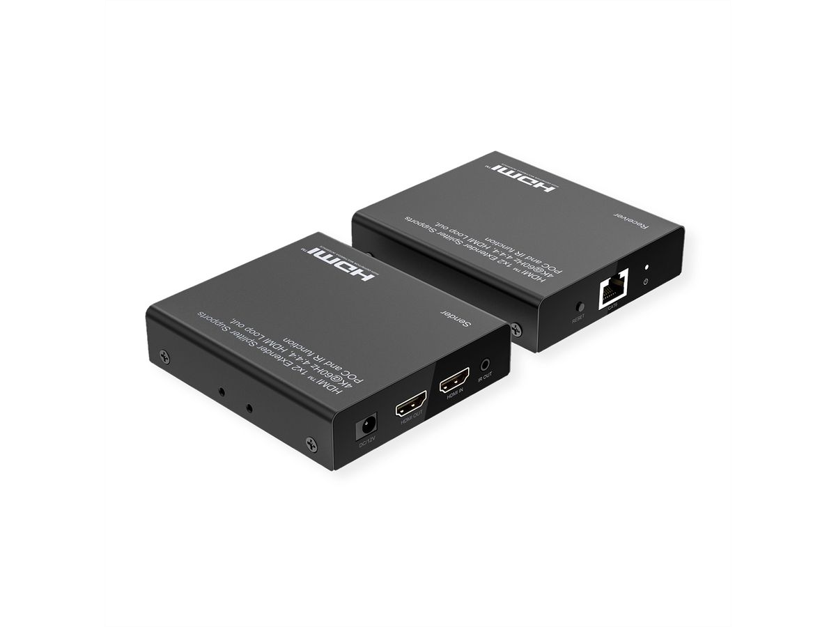 ROLINE Prolongateur/Splitter HDMI, 1x2 via Cat.6A, 70m, 4K60Hz