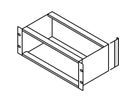 Cornière arrière SCHROFF EuropacPRO pour joint CEM textile pour panneau latéral, 3 U