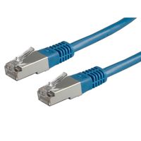 Cordon VALUE Cat.6 (Classe E) S/FTP (PiMF), bleu, 0,5 m