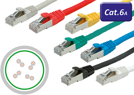 Câbles patch RJ45 Cat.6A F/UTP