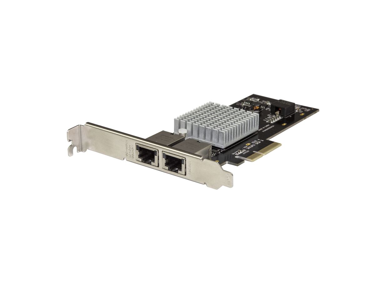 StarTech.com Carte Adaptateur Réseau PCIe 10G à 2 ports - Adapteur d'Interface Réseau Intel-X550AT 10GBASE-T & NBASE-T PCI Express 10/5/2.5/1GbE Multi Gigabit Ethernet 5 Speed NIC LAN Card