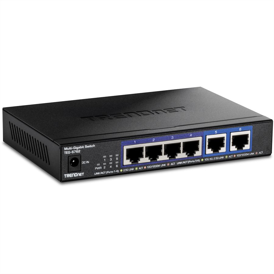 TRENDNET TEG-S762 Switch 10G à 6 ports, noir
