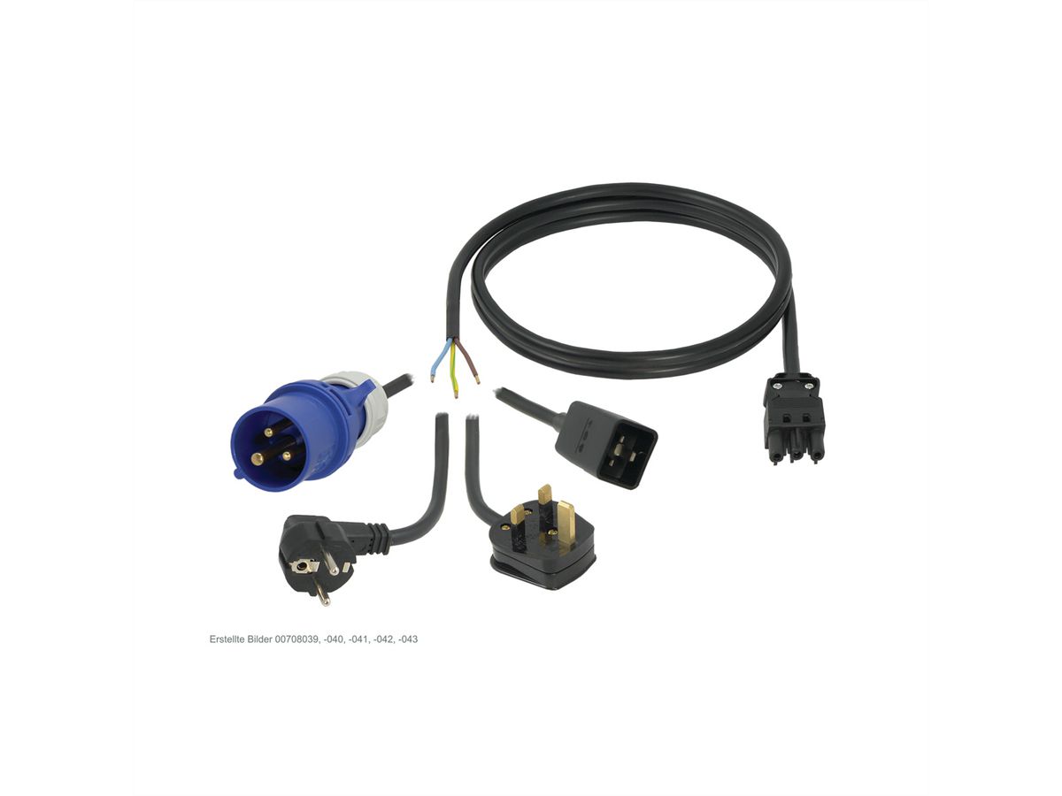 Câbles de raccordement SCHROFF Wieland® pour connecteurs femelles, GST18, 2.5 m, BS plug