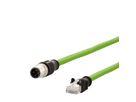 METZ CONNECT Câble Ethernet industriel M12-RJ45, codage D, 1 m