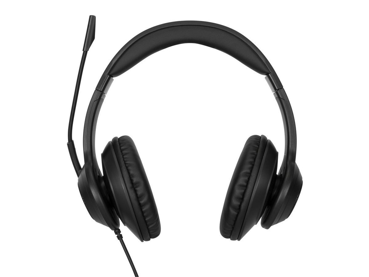 Targus AEH102GL écouteur/casque Avec fil Arceau Appels/Musique USB Type-A Noir