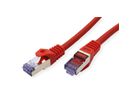 Cordon ROLINE S/FTP(PiMF) Cat.6A / 10 Gigabit, LSOH, Component Level, rouge, 0,3 m