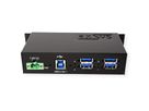 EXSYS EX-1185HMVS-2 Hub USB 3.2 Gen1 métal à 4 ports, protection de surtension 15KV ESD