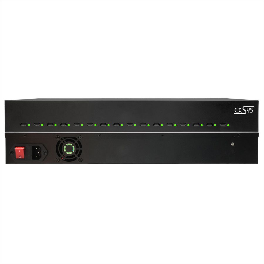 EXSYS EX-11016 Station de charge 16 ports USB-C haute puissance 480W