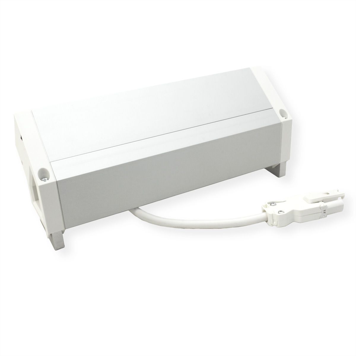 BACHMANN DESK2 ALU WHITE 2xUTE 1xUSB A/C 22W 1xinterrupteur 0,2m