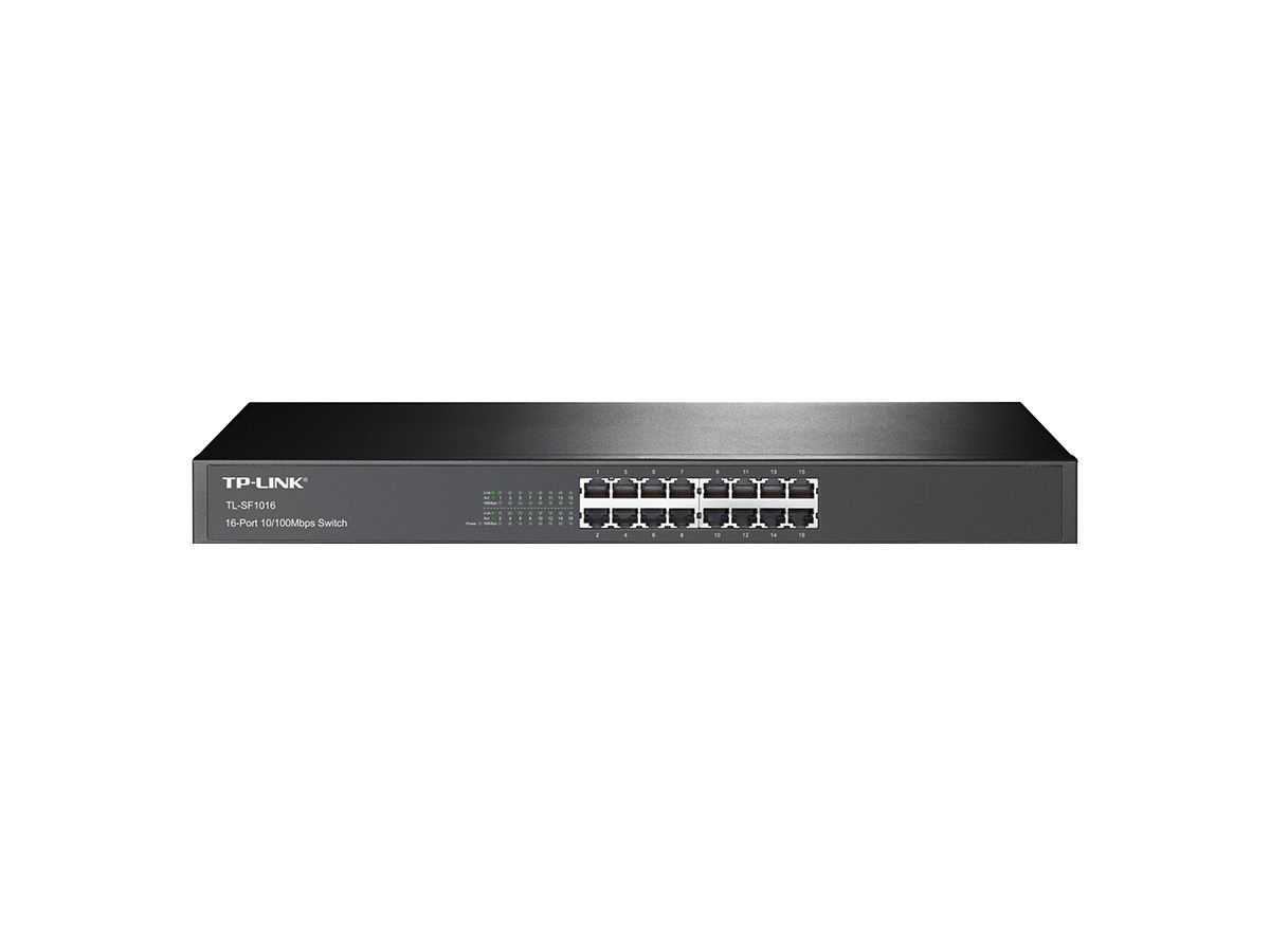 TP-LINK 16-Port 10/100Mbps Fast Ethernet Switch Non-géré Noir