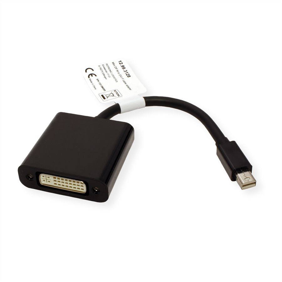 VALUE Adaptateur Mini DisplayPort-DVI, MiniDP M - DVI F