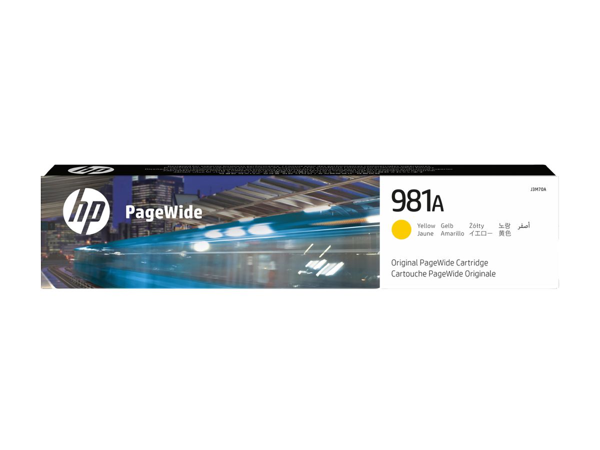 HP 981A cartouche PageWide Jaune authentique