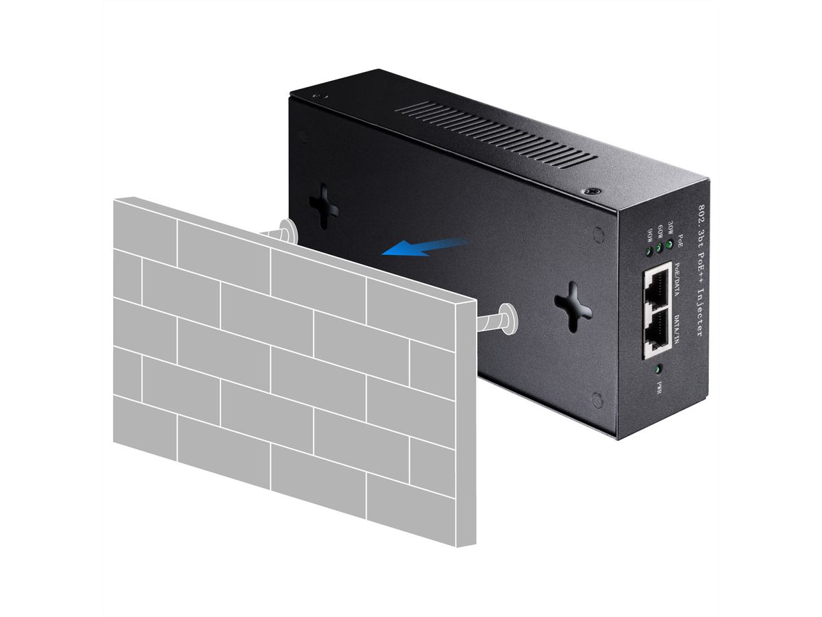 CUDY POE400 Injecteur 90W PoE+/PoE, Gigabit