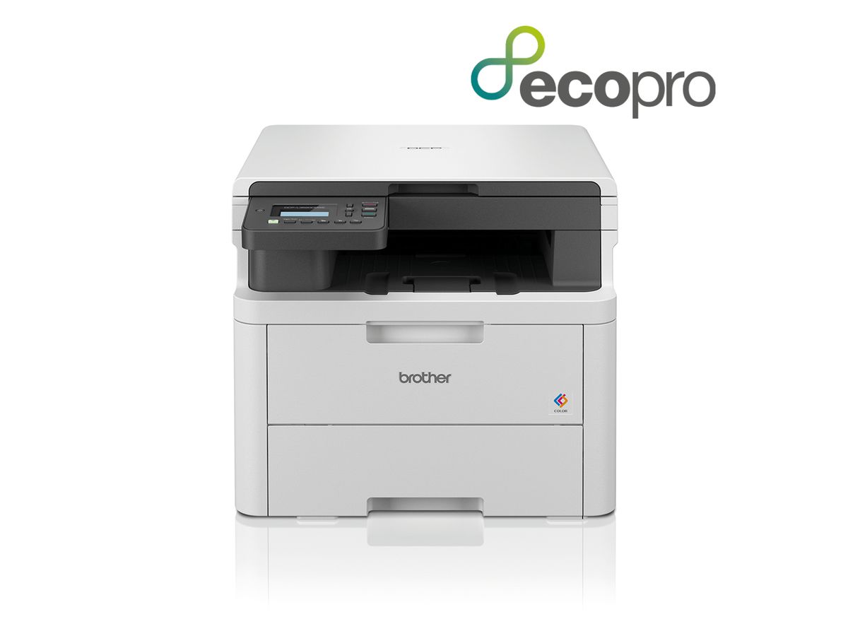 Brother DCP-L3520CDWE - Imprimante multifonction laser 3-en-1 couleur compacte - 6 mois d'essai gratuits au forfait EcoPro inclus.