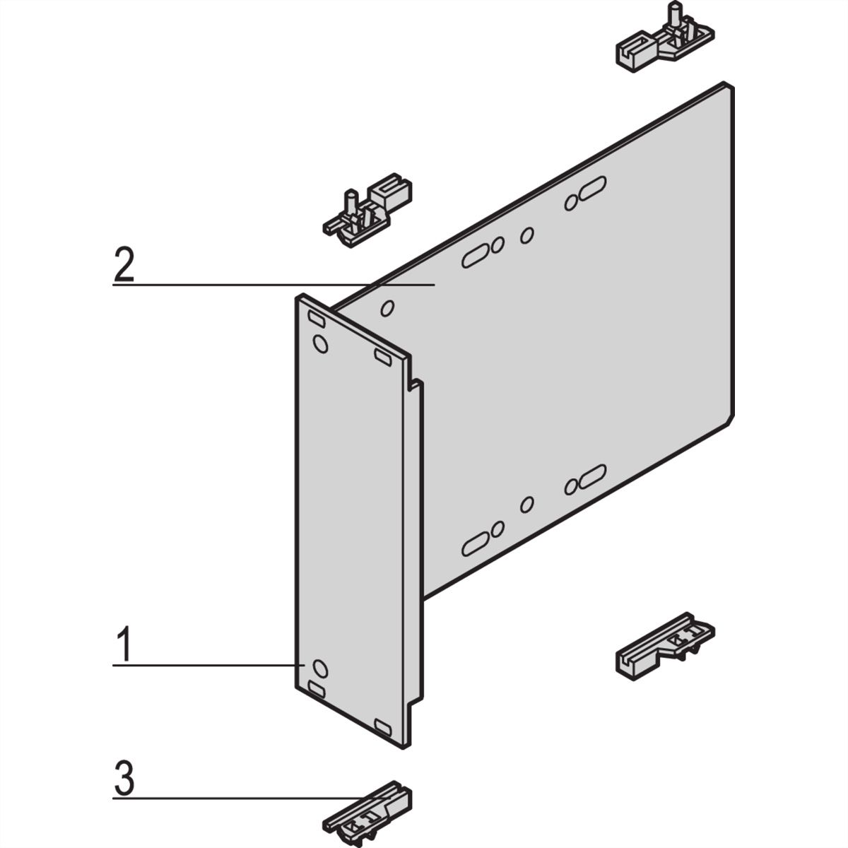 Module CPCI SCHROFF pour unité d'entraînement HD 1 × 3,5", 3 U vertical, avec face avant