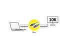 ROLINE Câble DisplayPort v2.1 (AOC), M/M, 20 m