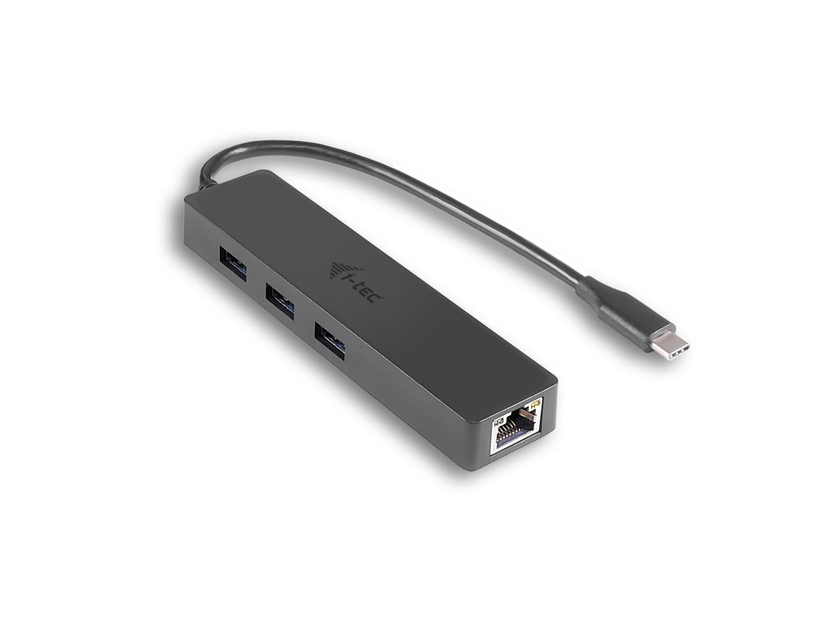 i-tec Advance USB-C Slim Passive HUB 3 Port + Gigabit Ethernet Adapter
