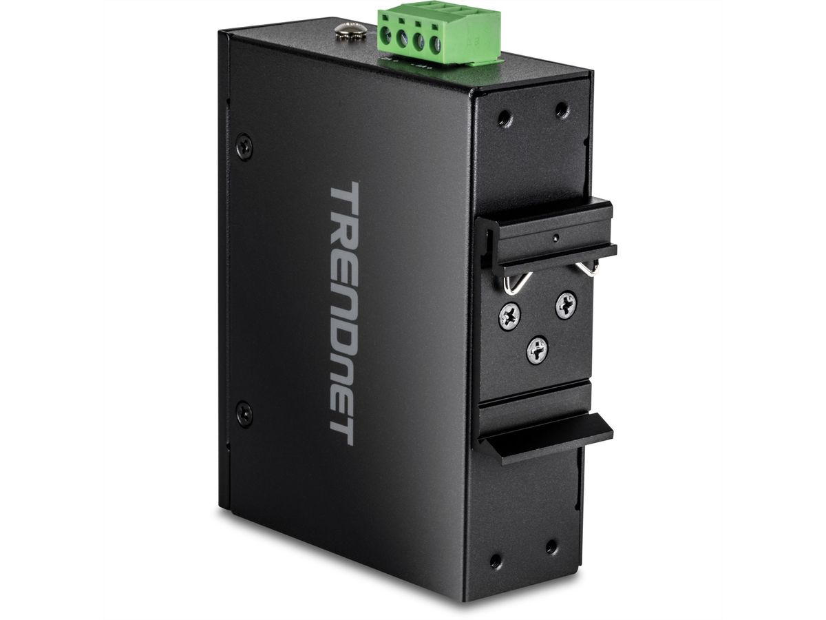 TRENDnet TI-BF22SFP Convertisseur de média industriel, SFP vers PoE++ Gigabit à 2 ports